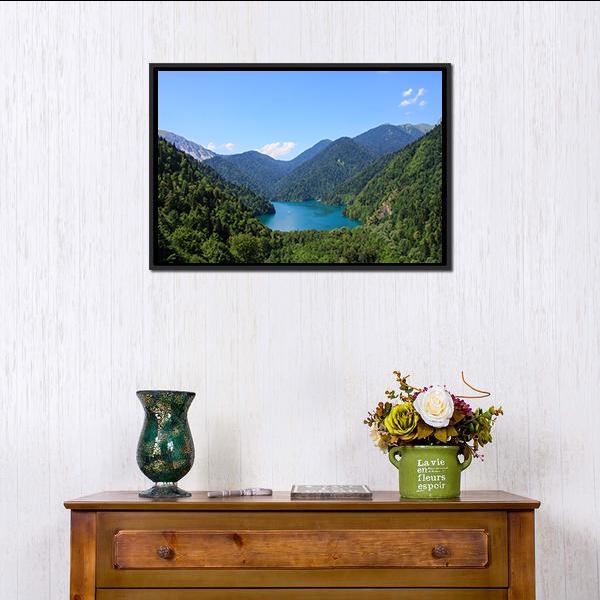 Lake Riza Canvas Wall Art-3 Horizontal-Gallery Wrap-25" x 16"-Tiaracle