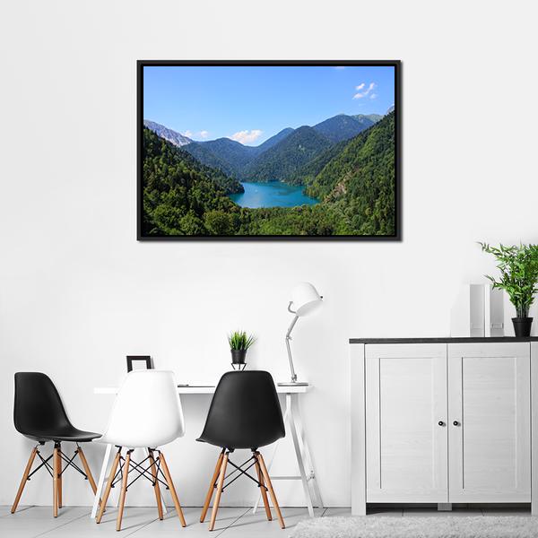 Lake Riza Canvas Wall Art-3 Horizontal-Gallery Wrap-25" x 16"-Tiaracle