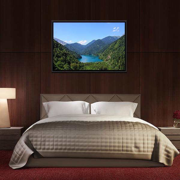 Lake Riza Canvas Wall Art-3 Horizontal-Gallery Wrap-25" x 16"-Tiaracle