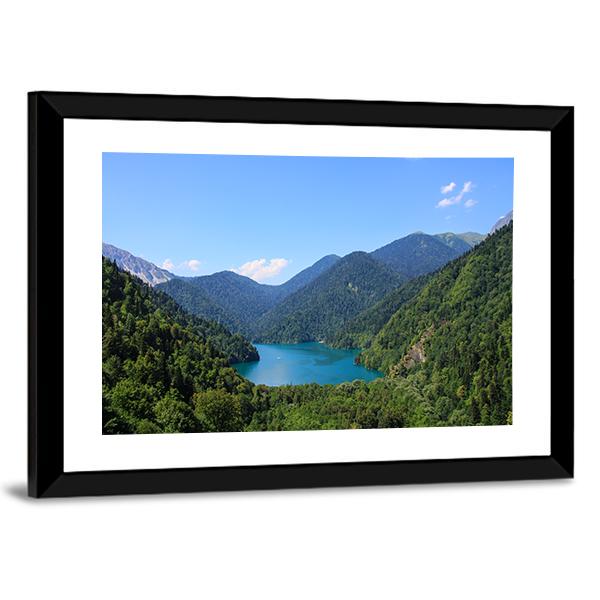 Lake Riza Canvas Wall Art-3 Horizontal-Gallery Wrap-25" x 16"-Tiaracle