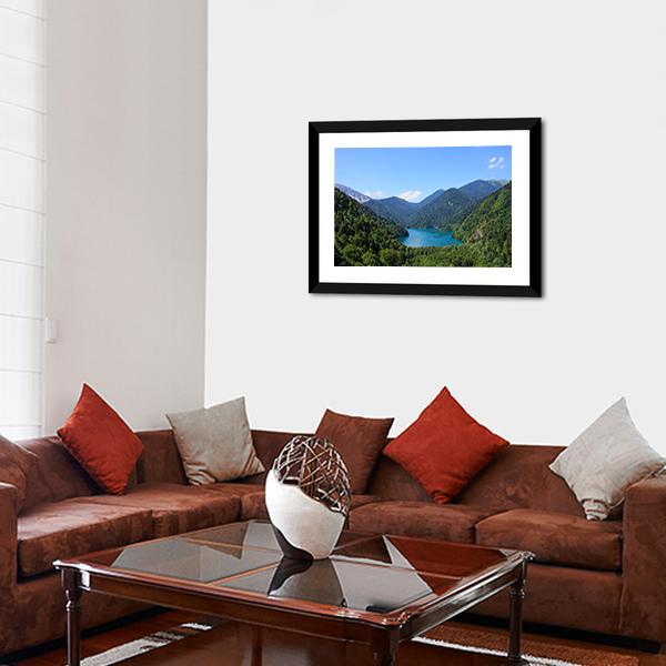 Lake Riza Canvas Wall Art-3 Horizontal-Gallery Wrap-25" x 16"-Tiaracle