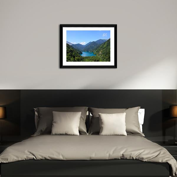 Lake Riza Canvas Wall Art-3 Horizontal-Gallery Wrap-25" x 16"-Tiaracle
