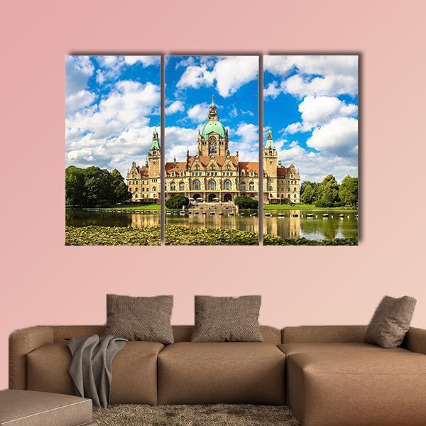 New City Hall Hanover Canvas Wall Art-3 Horizontal-Gallery Wrap-25" x 16"-Tiaracle