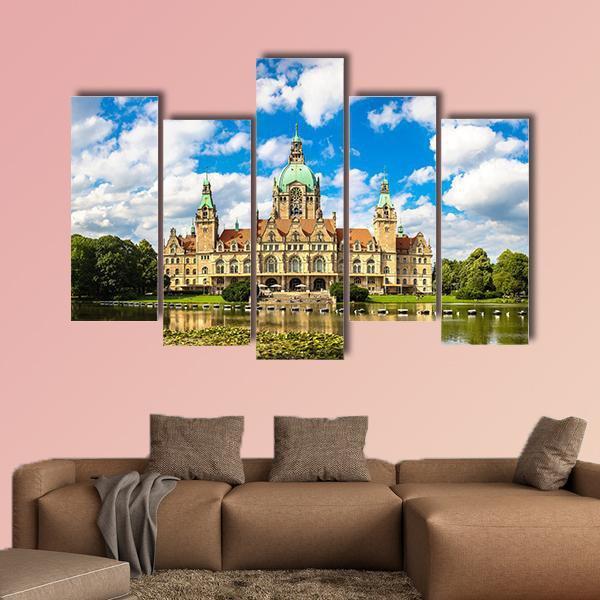 New City Hall Hanover Canvas Wall Art-5 Pop-Gallery Wrap-47" x 32"-Tiaracle