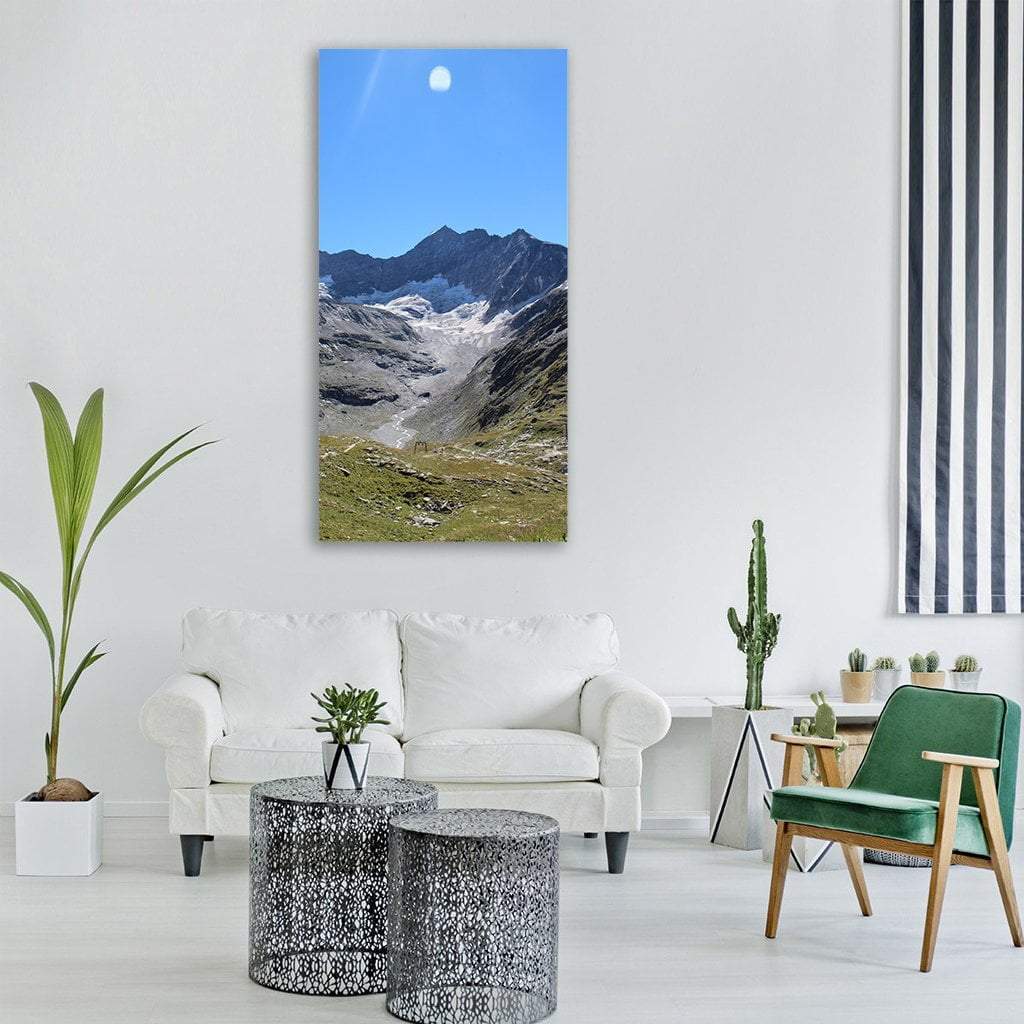 Panorama Of Salzburg In Austria Vertical Canvas Wall Art-1 Vertical-Gallery Wrap-12" x 24"-Tiaracle