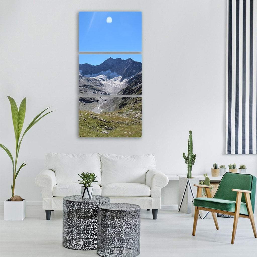 Panorama Of Salzburg In Austria Vertical Canvas Wall Art-3 Vertical-Gallery Wrap-12" x 25"-Tiaracle