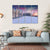 Panorama Of Winter Sunrise Canvas Wall Art-4 Horizontal-Gallery Wrap-34" x 24"-Tiaracle
