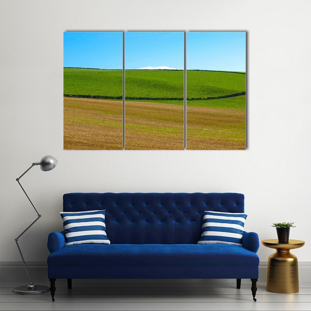 Panoramic Landscape View Of Cardross Hills Canvas Wall Art-3 Horizontal-Gallery Wrap-37" x 24"-Tiaracle