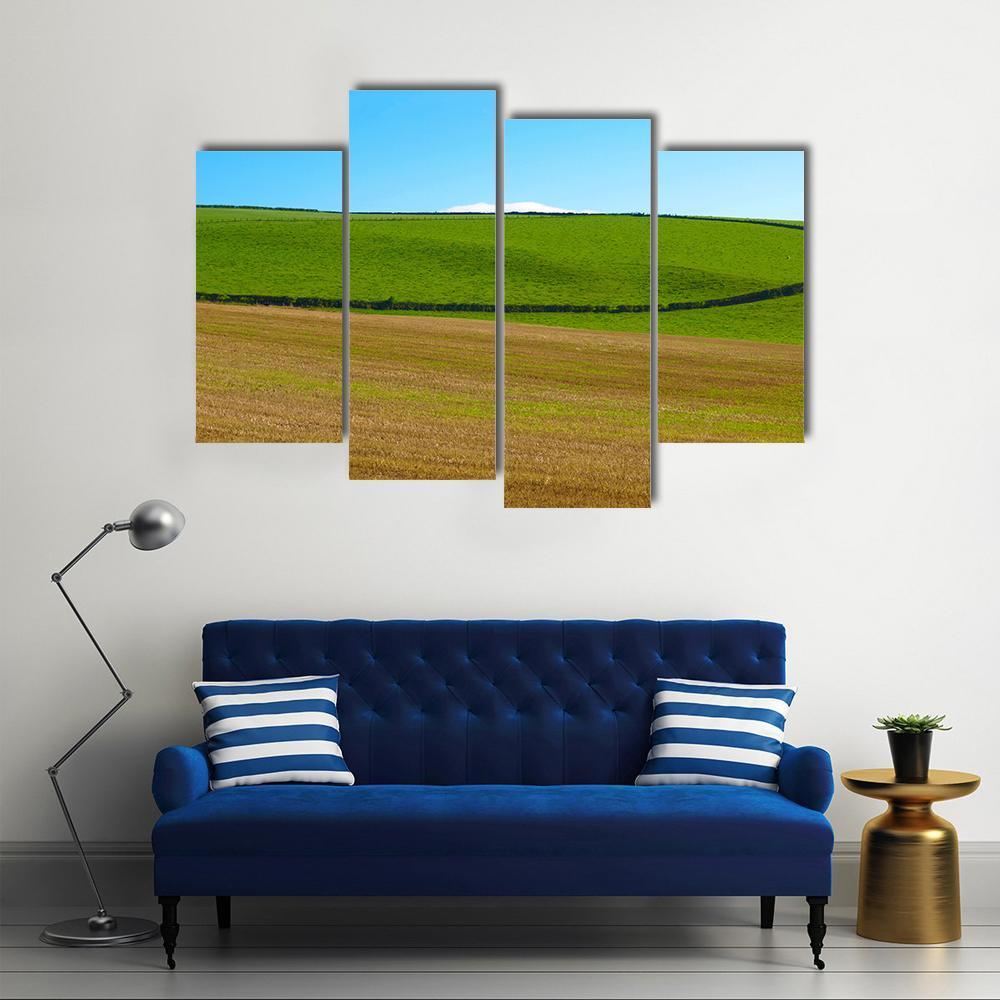 Panoramic Landscape View Of Cardross Hills Canvas Wall Art-4 Pop-Gallery Wrap-50" x 32"-Tiaracle