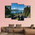Panoramic View Of Lake Como Canvas Wall Art-4 Pop-Gallery Wrap-50" x 32"-Tiaracle