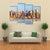 Panoramic View Of Manhattan Canvas Wall Art-4 Pop-Gallery Wrap-50" x 32"-Tiaracle