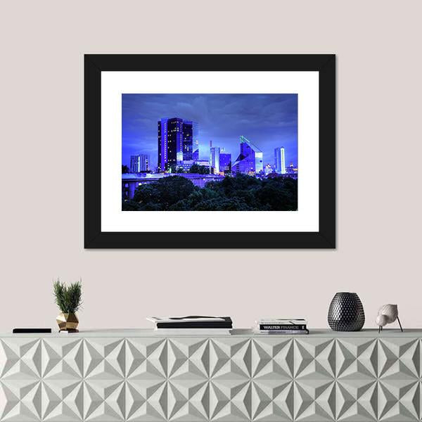 Panoramic View Of Tallinn City Canvas Wall Art-1 Piece-Framed Print-20" x 16"-Tiaracle