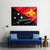 Papua New Guinea Flag Canvas Wall Art-1 Piece-Gallery Wrap-36" x 24"-Tiaracle