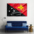 Papua New Guinea Flag Canvas Wall Art-5 Pop-Gallery Wrap-47" x 32"-Tiaracle