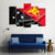 Papua New Guinea Flag Canvas Wall Art-5 Pop-Gallery Wrap-47" x 32"-Tiaracle