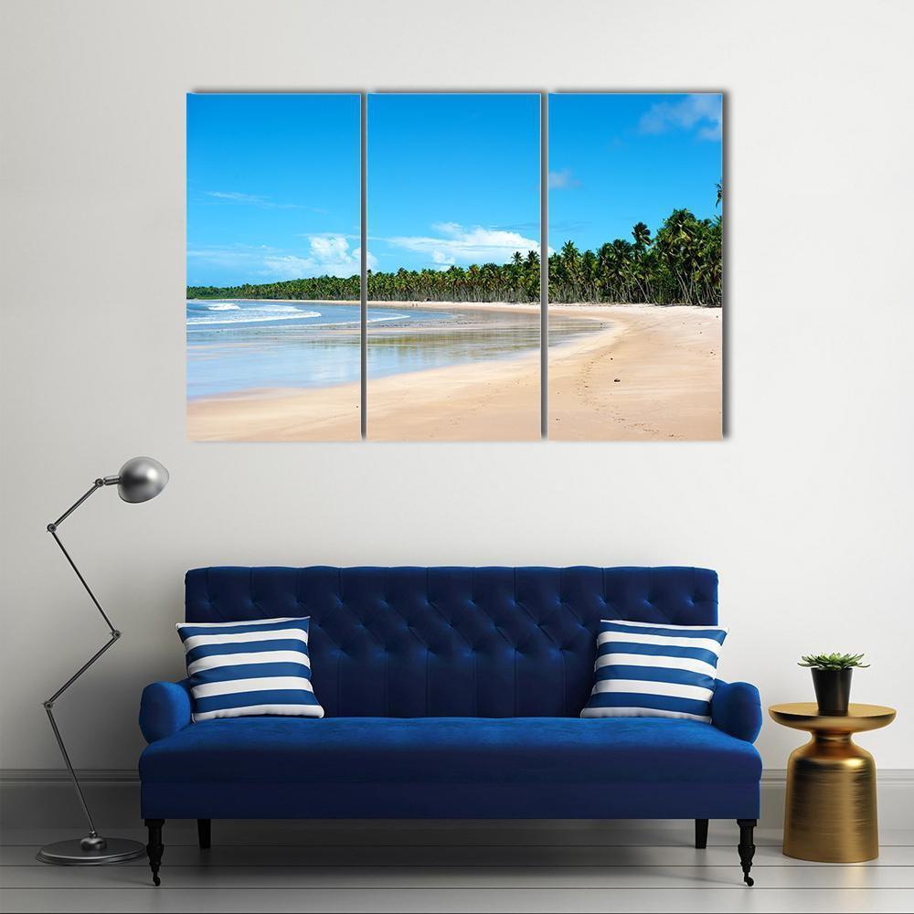 Paradise Beach In Ilha Do Boipeda Canvas Wall Art-3 Horizontal-Gallery Wrap-37" x 24"-Tiaracle