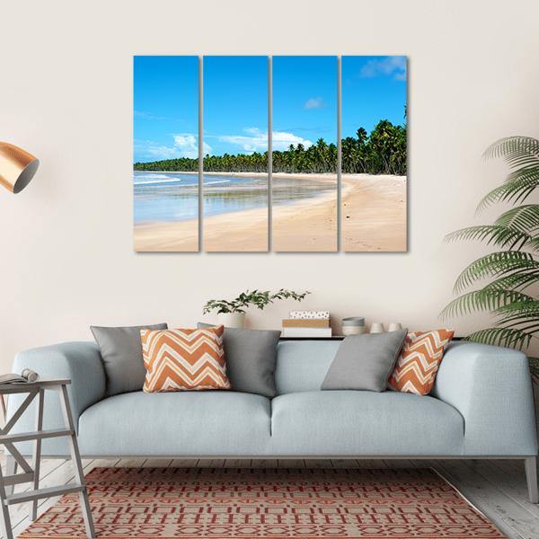 Paradise Beach In Ilha Do Boipeda Canvas Wall Art-4 Horizontal-Gallery Wrap-34" x 24"-Tiaracle