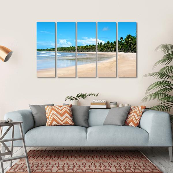 Paradise Beach In Ilha Do Boipeda Canvas Wall Art-5 Horizontal-Gallery Wrap-22" x 12"-Tiaracle