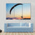 Paragliding Over The Hills At Sunset Canvas Wall Art-1 Piece-Gallery Wrap-48" x 32"-Tiaracle