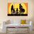 Parents And Child Cycling On A Trip Canvas Wall Art-3 Horizontal-Gallery Wrap-37" x 24"-Tiaracle