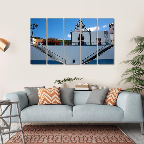 Parish Church Of San Miguel Canvas Wall Art-5 Horizontal-Gallery Wrap-22" x 12"-Tiaracle