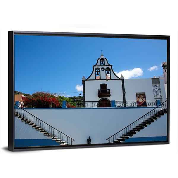 Parish Church Of San Miguel Canvas Wall Art-3 Horizontal-Gallery Wrap-25" x 16"-Tiaracle