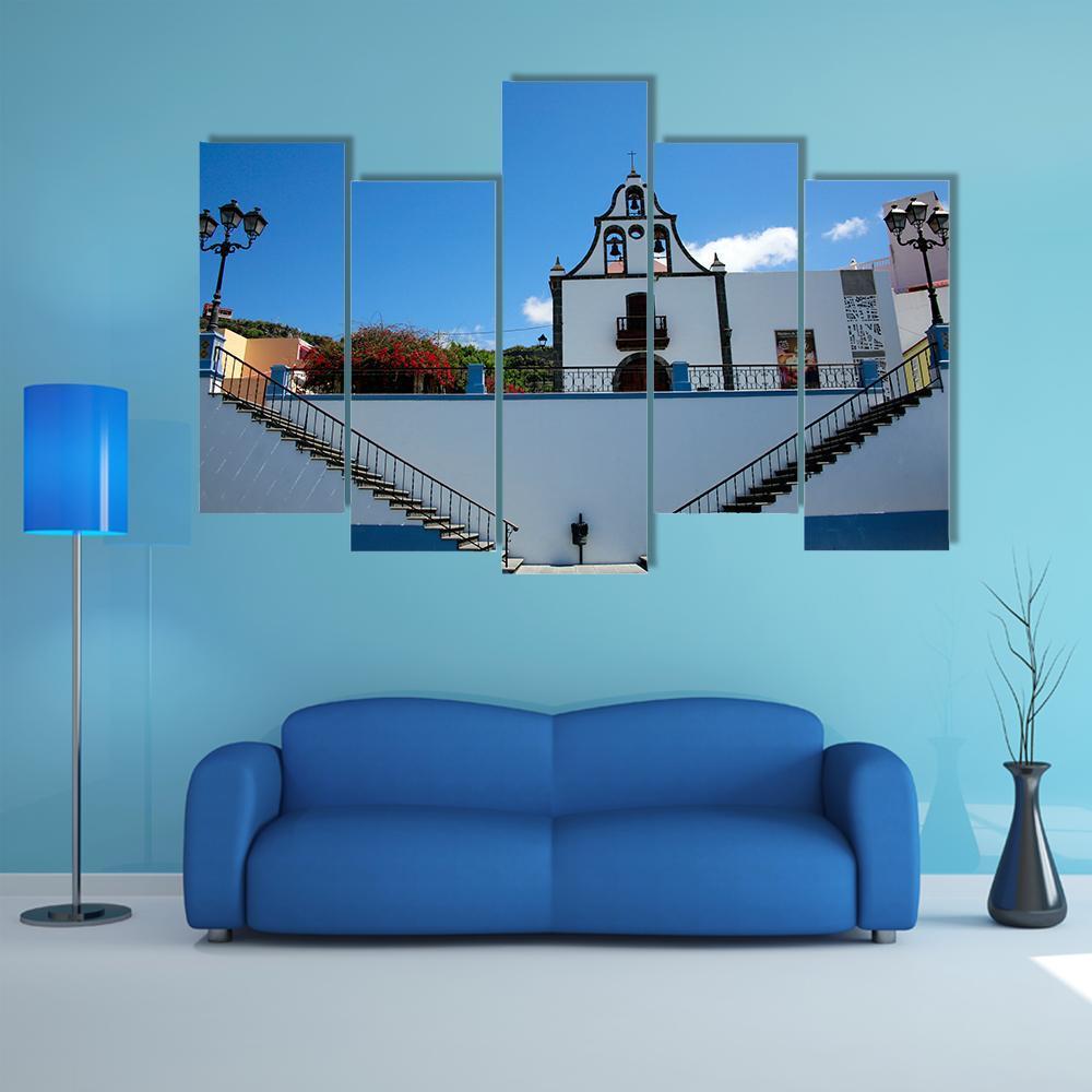 Parish Church Of San Miguel Canvas Wall Art-5 Pop-Gallery Wrap-47" x 32"-Tiaracle