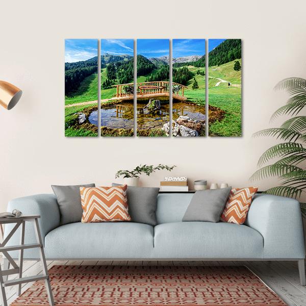 Park In Italy Canvas Wall Art-5 Horizontal-Gallery Wrap-22" x 12"-Tiaracle