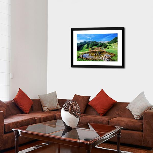 Park In Italy Canvas Wall Art-3 Horizontal-Gallery Wrap-25" x 16"-Tiaracle