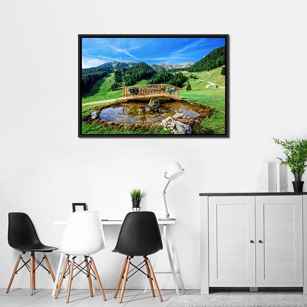 Park In Italy Panoramic Canvas Wall Art-1 Piece-36" x 12"-Tiaracle