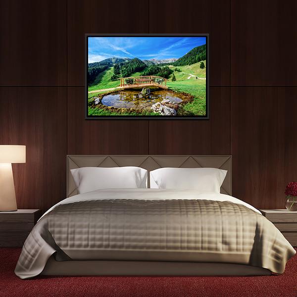 Park In Italy Panoramic Canvas Wall Art-1 Piece-36" x 12"-Tiaracle