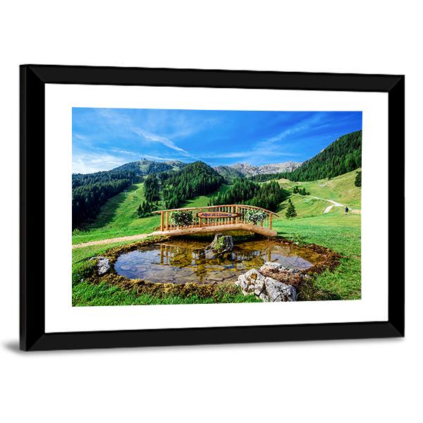 Park In Italy Panoramic Canvas Wall Art-1 Piece-36" x 12"-Tiaracle