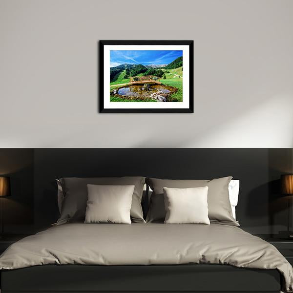 Park In Italy Panoramic Canvas Wall Art-1 Piece-36" x 12"-Tiaracle