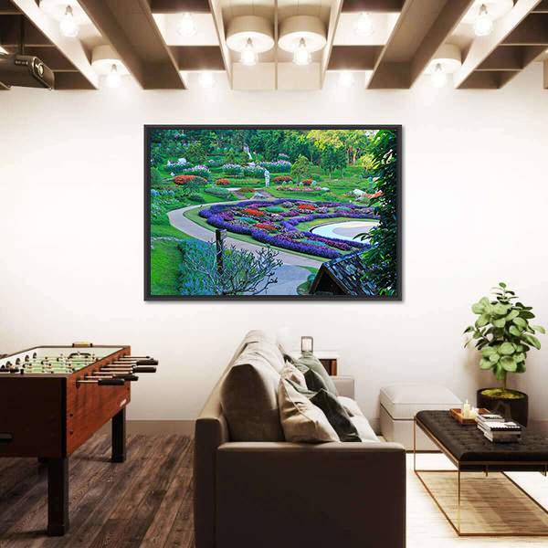 Park In North Of Thailand Canvas Wall Art-3 Horizontal-Gallery Wrap-25" x 16"-Tiaracle