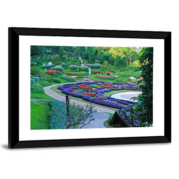 Park In North Of Thailand Canvas Wall Art-3 Horizontal-Gallery Wrap-25" x 16"-Tiaracle