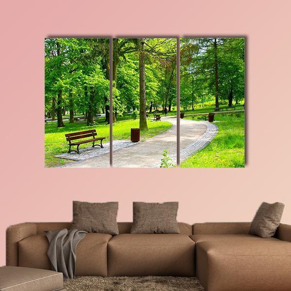 Park In Scotland Canvas Wall Art-3 Horizontal-Gallery Wrap-37" x 24"-Tiaracle