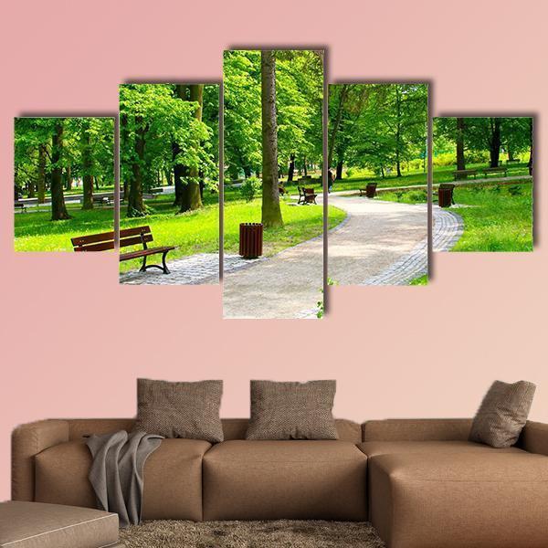 Park In Scotland Canvas Wall Art-5 Star-Gallery Wrap-62" x 32"-Tiaracle