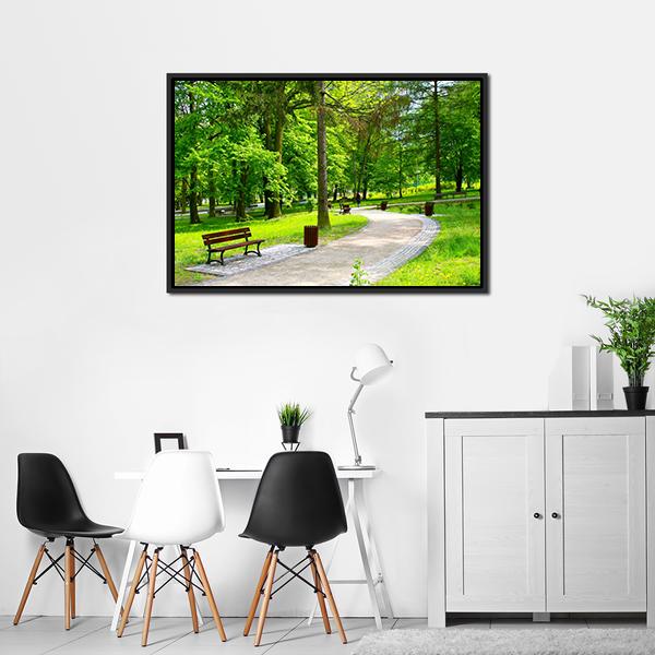 Park In Scotland Canvas Wall Art-3 Horizontal-Gallery Wrap-25" x 16"-Tiaracle