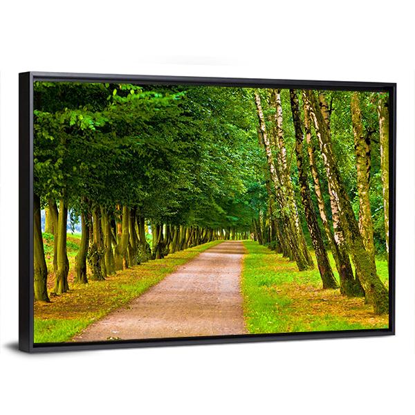 Park In Spring Time Canvas Wall Art-3 Horizontal-Gallery Wrap-25" x 16"-Tiaracle