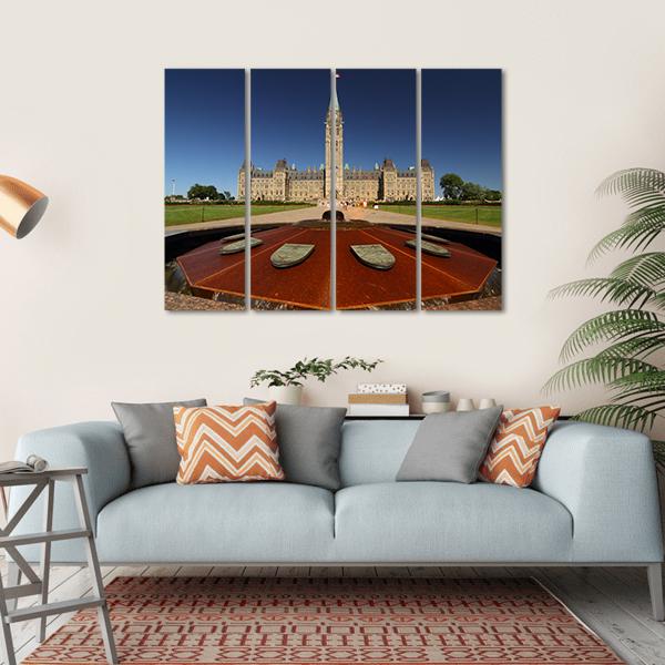 Parliament Hill Canvas Wall Art-1 Piece-Gallery Wrap-36" x 24"-Tiaracle