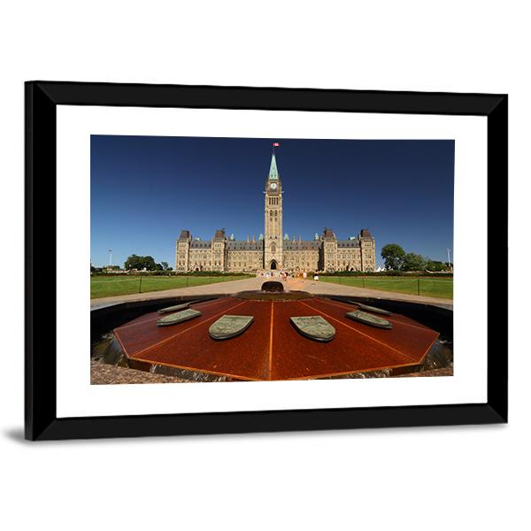 Parliament Hill Canvas Wall Art-3 Horizontal-Gallery Wrap-25" x 16"-Tiaracle