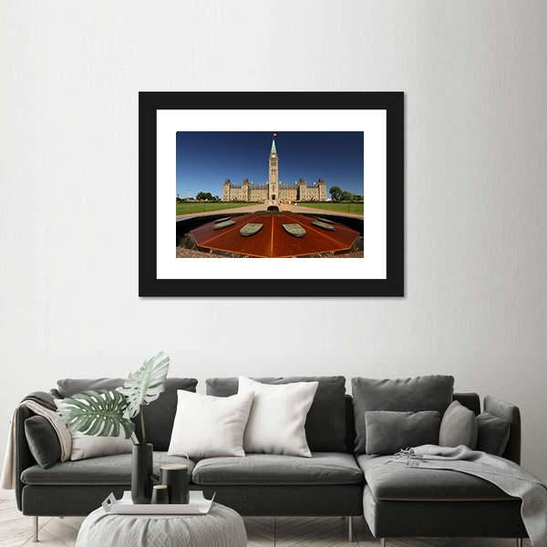 Parliament Hill Canvas Wall Art-3 Horizontal-Gallery Wrap-25" x 16"-Tiaracle