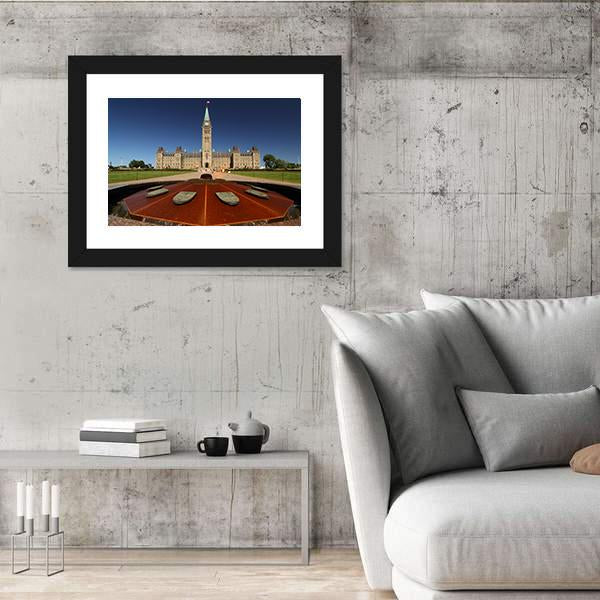 Parliament Hill Canvas Wall Art-3 Horizontal-Gallery Wrap-25" x 16"-Tiaracle
