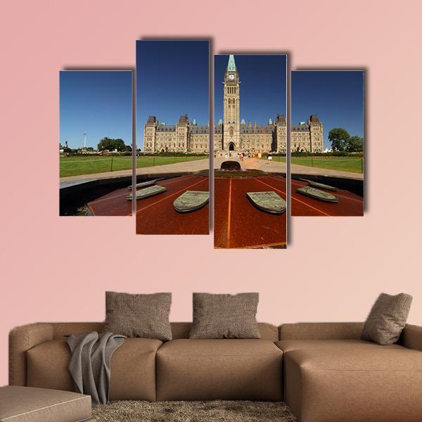 Parliament Hill Canvas Wall Art-4 Pop-Gallery Wrap-50" x 32"-Tiaracle