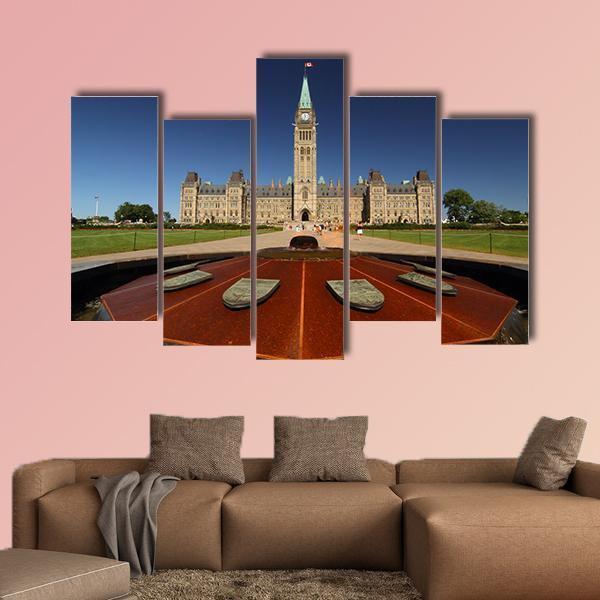 Parliament Hill Canvas Wall Art-5 Pop-Gallery Wrap-47" x 32"-Tiaracle