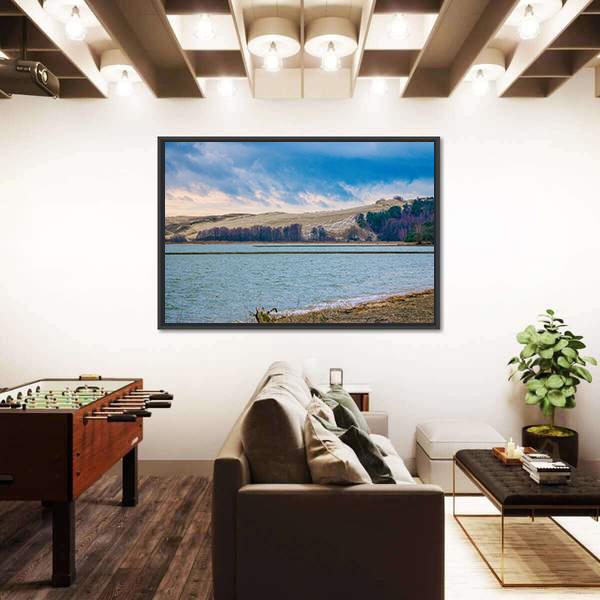 Parnidis Dune In Winter Lithuania Canvas Wall Art-3 Horizontal-Gallery Wrap-25" x 16"-Tiaracle