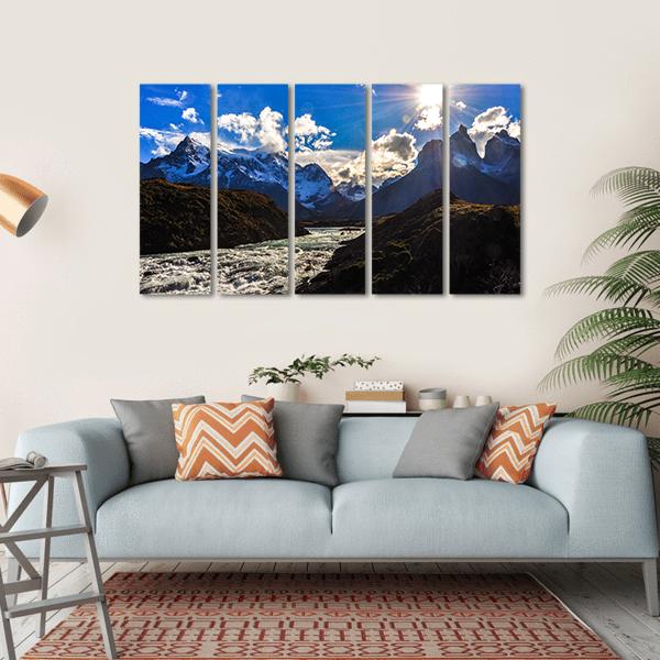 Parque Nacional Torres Del Paine Canvas Wall Art-5 Horizontal-Gallery Wrap-22" x 12"-Tiaracle