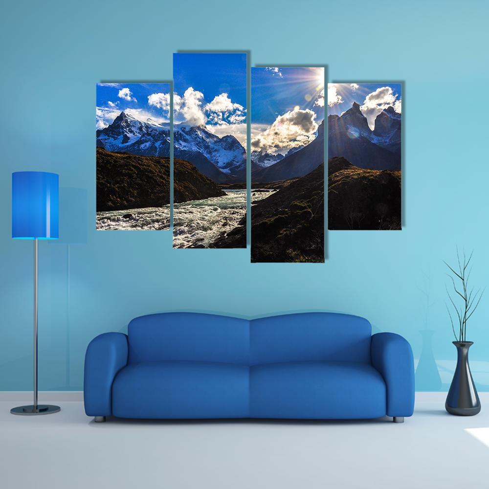 Parque Nacional Torres Del Paine Canvas Wall Art-4 Pop-Gallery Wrap-50" x 32"-Tiaracle