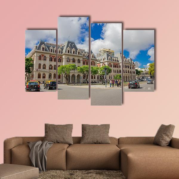 Paseo Colon Aveneu In Buenos Aires Canvas Wall Art-4 Pop-Gallery Wrap-50" x 32"-Tiaracle