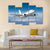 Passenger Airplane Flying Canvas Wall Art-5 Pop-Gallery Wrap-47" x 32"-Tiaracle